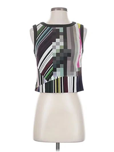 Pre-owned Trina Turk Sleeveless Blouse In Gray