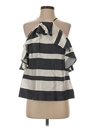 Pre-owned Trina Turk Sleeveless Blouse In Gray