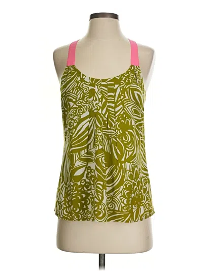 Pre-owned Trina Turk Sleeveless Blouse In Green