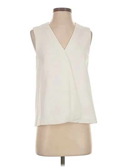 Pre-owned Trina Turk Sleeveless Blouse In Ivory