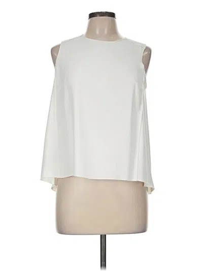 Pre-owned Trina Turk Sleeveless Blouse In Ivory