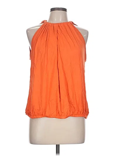 Pre-owned Trina Turk Sleeveless Blouse In Orange