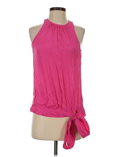 Pre-owned Trina Turk Sleeveless Blouse In Pink