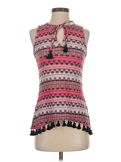 Pre-owned Trina Turk Sleeveless Blouse In Pink