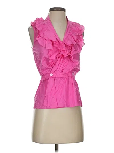 Pre-owned Trina Turk Sleeveless Blouse In Pink