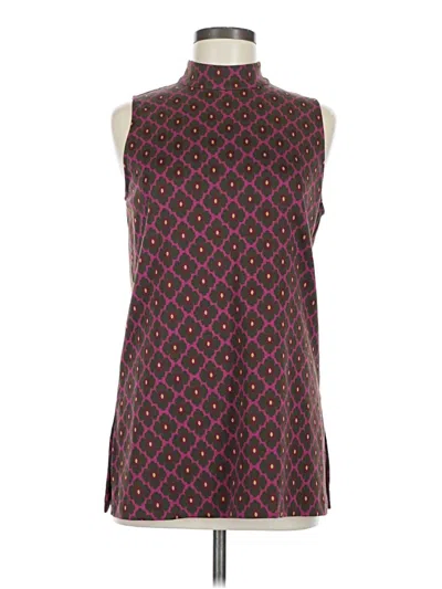 Pre-owned Trina Turk Sleeveless Blouse In Purple