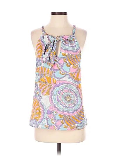 Pre-owned Trina Turk Sleeveless Blouse In Purple