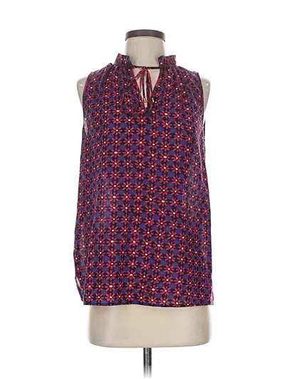 Pre-owned Trina Turk Sleeveless Blouse In Red