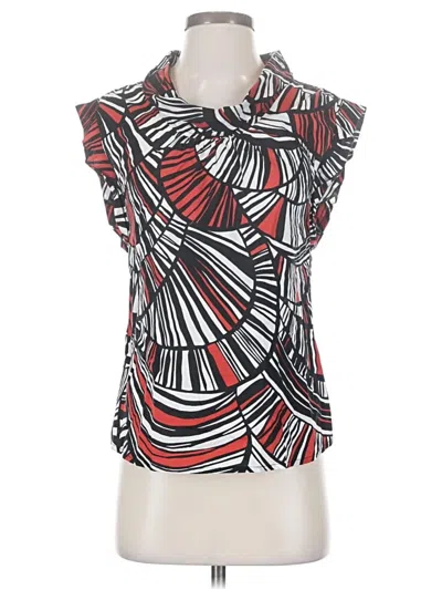 Pre-owned Trina Turk Sleeveless Blouse In Red