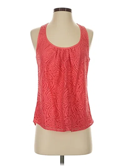 Pre-owned Trina Turk Sleeveless Blouse In Red