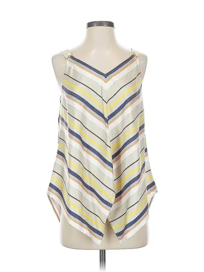 Pre-owned Trina Turk Sleeveless Blouse In Yellow