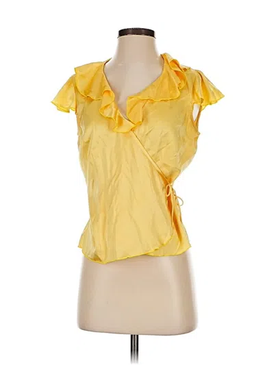Pre-owned Trina Turk Sleeveless Blouse In Yellow