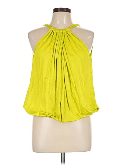 Pre-owned Trina Turk Sleeveless Blouse In Yellow