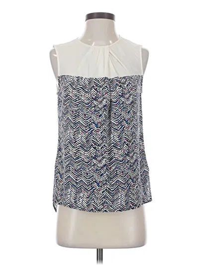 Pre-owned Trina Turk Sleeveless Silk Top Pink Halter Neckline Tops
