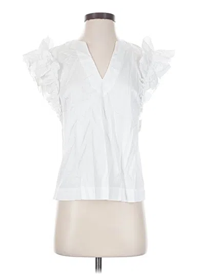 Pre-owned Trina Turk Sleeveless T-shirt In White