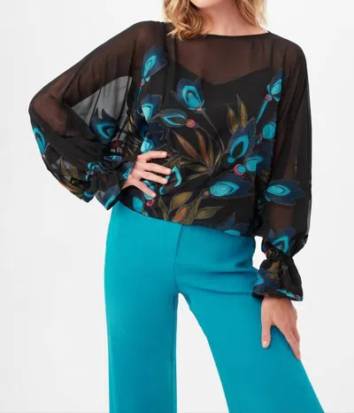 Trina Turk Soho Top In Black Multi