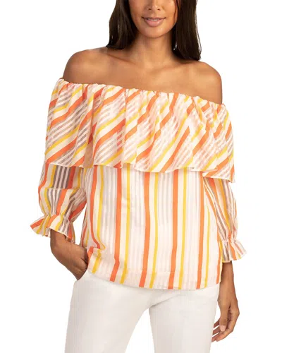 Trina Turk Solace Top In Orange