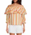 Trina Turk Solace Top In Orange