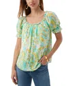 Trina Turk Sophia 2 Ruffled Top In Multi