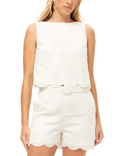Trina Turk Split Top In White