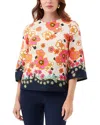 Trina Turk Sprig Border Top In Multi