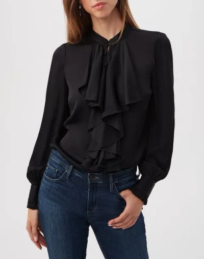 Trina Turk St. Marks 2 Silk-blend Top In Black
