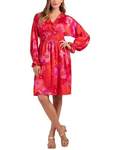 Trina Turk Strand Midi Dress In Red