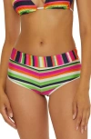 Trina Turk Stripe Hipster Bikini Bottoms In Multi