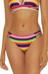 Trina Turk Stripe Hipster Bikini Bottoms In Pink Multi