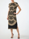 Trina Turk Sugarita Printed Midi T-shirt Dress In Brown