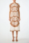 Trina Turk Sugarita Printed Midi T-shirt Dress In Neutral