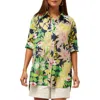 Trina Turk Swing Top In Green Multi