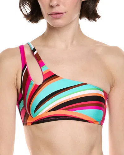 Trina Turk Swoop One-shoulder Top In Multi