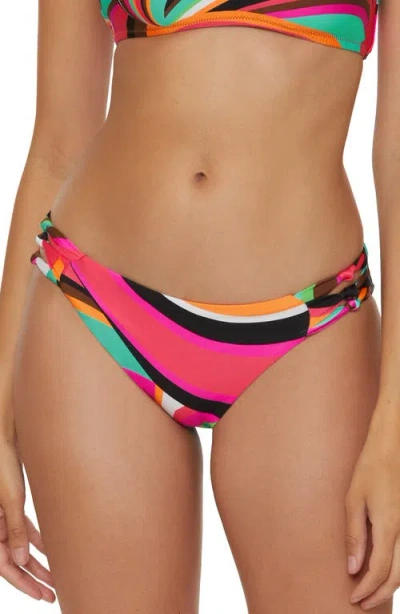 Trina Turk Swoop Reversible Hipster Bikini Bottoms In Multi
