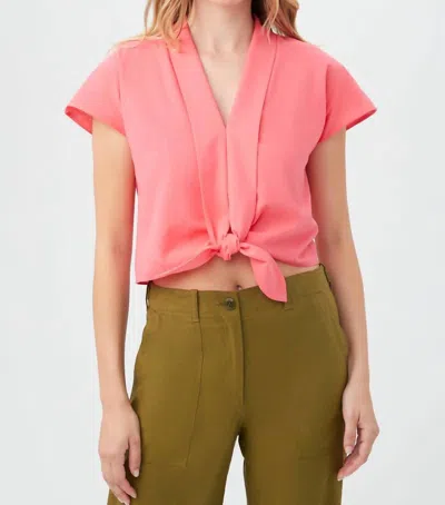 Trina Turk Tallia Top In Positano Pink