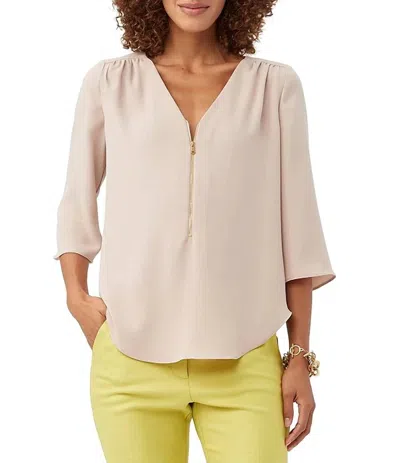 Trina Turk Tamarac Top In Flawless Beige In Multi
