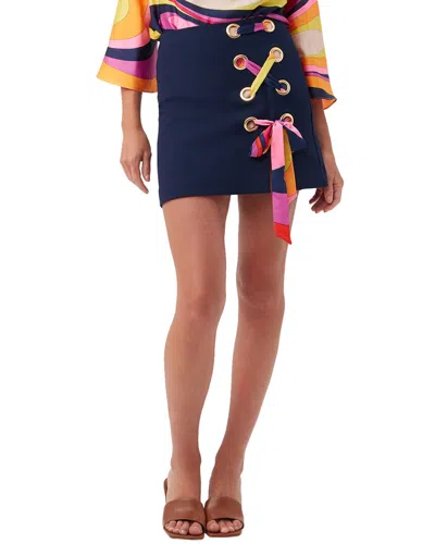 Trina Turk Tampa Skirt In Blue
