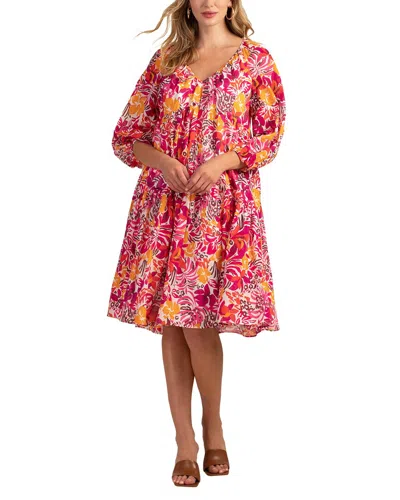 Trina Turk Tangier Dress In Rockrose Multi
