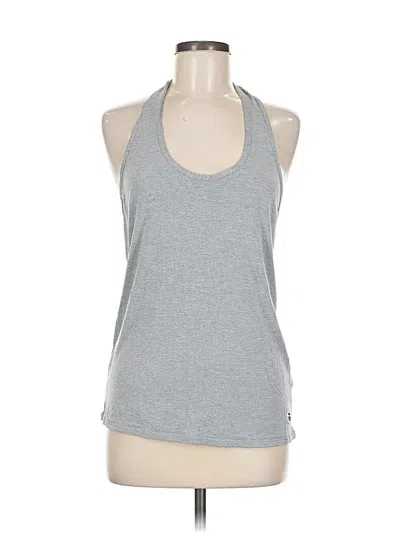 Pre-owned Trina Turk Tank Top Gray Halter Neckline Tops