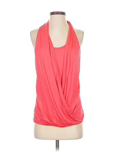 Pre-owned Trina Turk Tank Top Pink Halter Neckline Tops