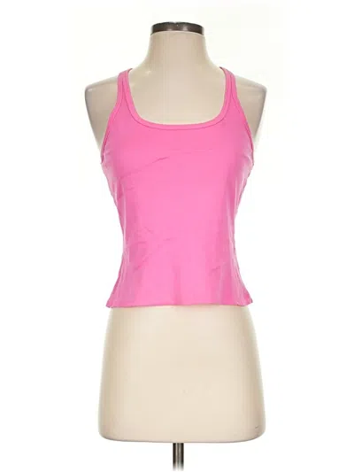 Pre-owned Trina Turk Tank Top Pink Halter Neckline Tops