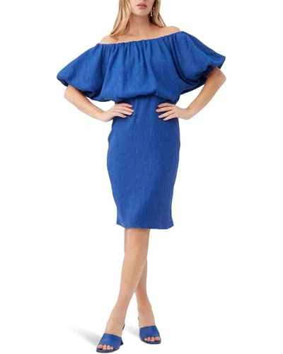 Trina Turk Tatiana Midi Dress In Admiral Blue