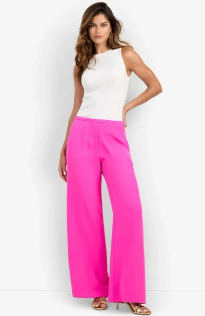 Trina Turk Tavia Double Georgette Pant In Pink