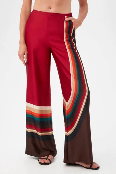 Trina Turk Tavia Pant In Multi In Red