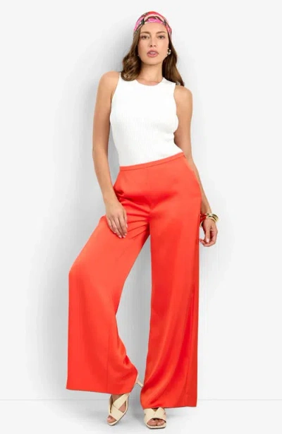 Trina Turk Tavia Pant In Red
