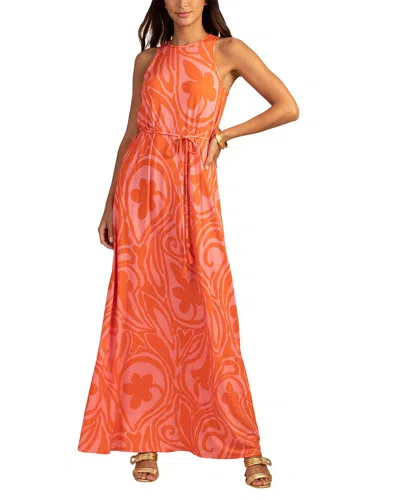 Trina Turk Taza Dress In Orange