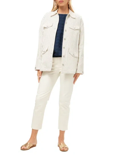 Trina Turk The Game Jacket In Whitewash/ink