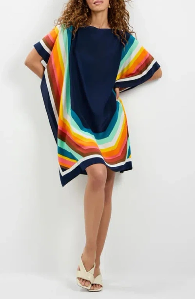 Trina Turk Theodora Silk Caftan Dress In Multi