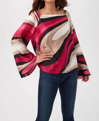 Trina Turk Torie Top In Fairy Fuchsia In Fairy Fuchsia Multi