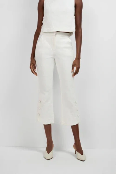 Trina Turk Tortona Pant In White